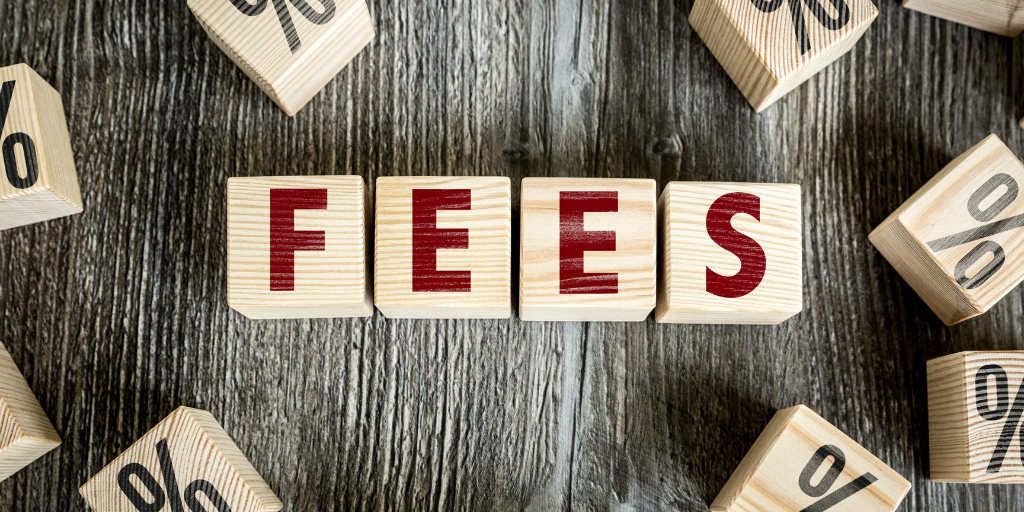 Graphic reading 'fees' - used in the hidden fees blog