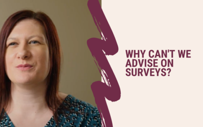 Why can’t we advise on surveys?