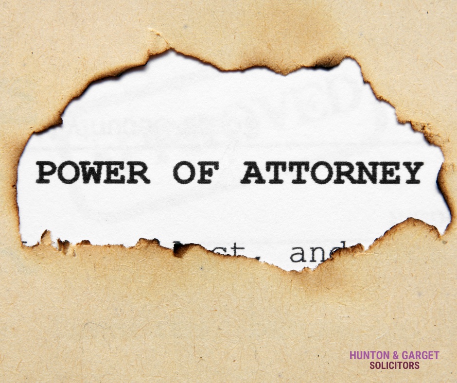 Image of caption reading Power of Attorney